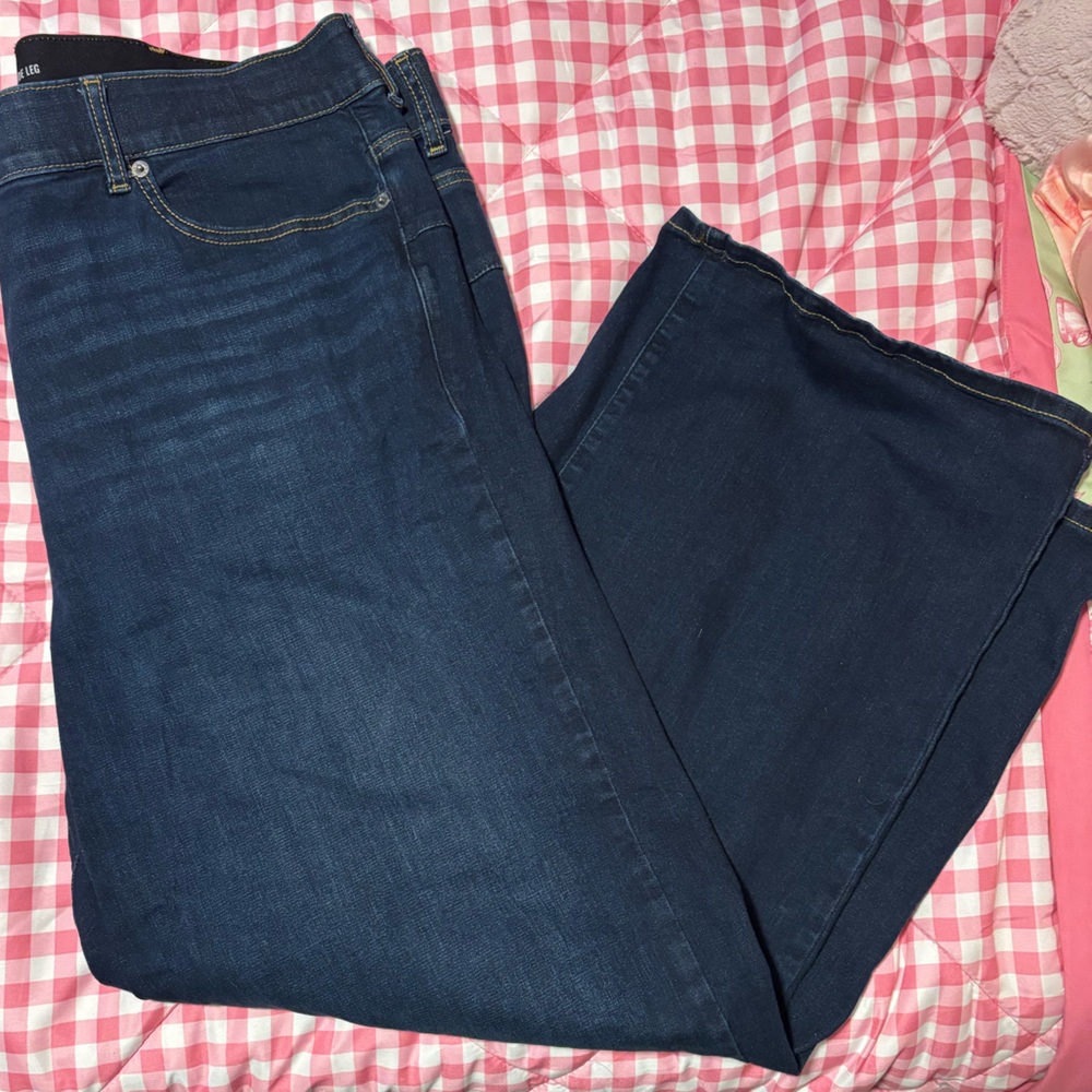 Torrid Dark Blue Bombshell Wide-Leg Jeans